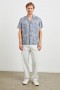 Men Ace Shirt Patchwork Bandana Slate | Rails Shirts