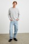 Men Ansel Sweater Grey Melange | Rails Sweaters