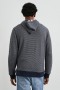 Men Calvin Hoodie Navy Cream Stripe | Rails Sweatshirts & Hoodies
