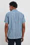 Men Cayman Shirt Coastal Blue Stripe | Rails Shirts