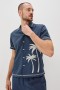 Men Gibson Shirt Navy White Palm | Rails Shirts