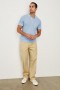Men Hardy Polo Shirt Light Blue Melange | Rails T-Shirts & Polos