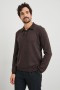 Men Herrington Sweater Brown Herringbone Melange | Rails Sweaters