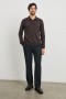 Men Herrington Sweater Brown Herringbone Melange | Rails Sweaters