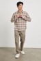 Men Lennox Shirt Chinchilla Currant | Rails Shirts