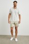 Men Napoli Polo Shirt Cream Barley Stripe | Rails T-Shirts & Polos