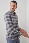 Men Sussex Shirt Arrowroot Flint Melange | Rails Shirts