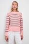 Women Alise Sweater Pink Heather Stripe | Rails Sweaters