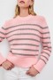 Women Alise Sweater Pink Heather Stripe | Rails Sweaters