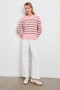 Women Alise Sweater Pink Heather Stripe | Rails Sweaters