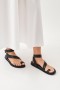 Women Alohas Myles Sandal Black Leather | Rails