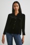 Women Andrea Top Black Velvet | Rails Tops