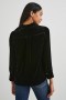 Women Andrea Top Black Velvet | Rails Tops