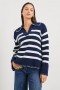 Women Athena Sweater Navy Ivory Stripe | Rails Sweaters