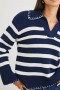 Women Athena Sweater Navy Ivory Stripe | Rails Sweaters