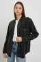Women August Shirt Jacket Faded Black | Rails Tops