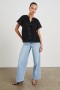 Women Cerise Shirt Black | Rails Tops
