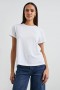Women Classic Crew Neck T-shirt White | Rails Tees & Tanks