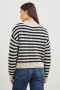 Women Corrine Sweater Oat Navy Stripes | Rails Sweaters