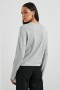 Women Cotton Cashmere Long Sleeve T-shirt Heather Grey | Rails Tops