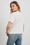 Women Cotton Cashmere T-shirt White | Rails Tops