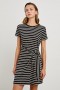 Women Edie Dress Black Ivory Stripe | Rails Dresses & Rompers