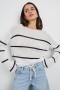 Women Evangeline Sweater Navy White Stripe | Rails Sweaters