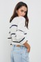 Women Evangeline Sweater Navy White Stripe | Rails Sweaters