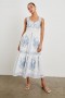 Women Fawn Dress White Blue Embroidery | Rails Dresses & Rompers