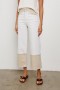 Women Getty Crop Wide Leg Crema Embroidered | Rails Denim