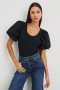 Women Hallie Top Black | Rails Tops