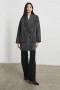 Women Hugo Coat Charcoal Check | Rails Jackets & Coats