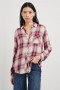 Women Hunter Shirt Faded Plum Ivory | Rails Tops