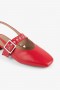 Women Intentionally Blank Pearl Ballet Flat Cherry | Rails