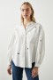Women Janae Shirt White Eyelet Hearts | Rails Tops