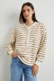 Women Joan Sweatshirt Carmel Stripe | Rails Sweaters