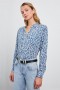 Women Josephine Shirt Blue Mixed Cheetah | Rails Tops