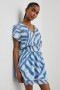 Women Karla Dress Blue Watercolor Stripes | Rails Dresses & Rompers