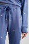 Women Kingston Sweatpant Pink Periwinkle Hearts Embroidery | Rails Sleepwear & Lounge