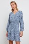 Women Linnea Dress Blue Mixed Cheetah | Rails Dresses & Rompers