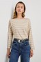 Women Macy Top Heather Beige Stripe | Rails Tops