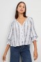 Women Mariah Top Bluebell Stripe | Rails Tops