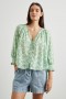 Women Mariah Top Green Texture Floral | Rails Tops