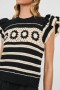 Women Penelope Top Black Ivory Stripe | Rails Sweaters