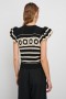 Women Penelope Top Black Ivory Stripe | Rails Sweaters