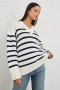 Women Penny Sweater Ivory Navy Stripe | Rails Sweaters
