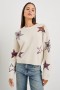 Women Perci Sweater Ivory Rainbow Multi Stars | Rails Sweaters