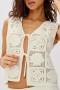 Women Rails X Lspace Paz Top White Sea Shell Crochet | Tops