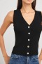 Women Rosa Vest Black | Rails Tops