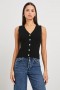 Women Rosa Vest Black | Rails Tops